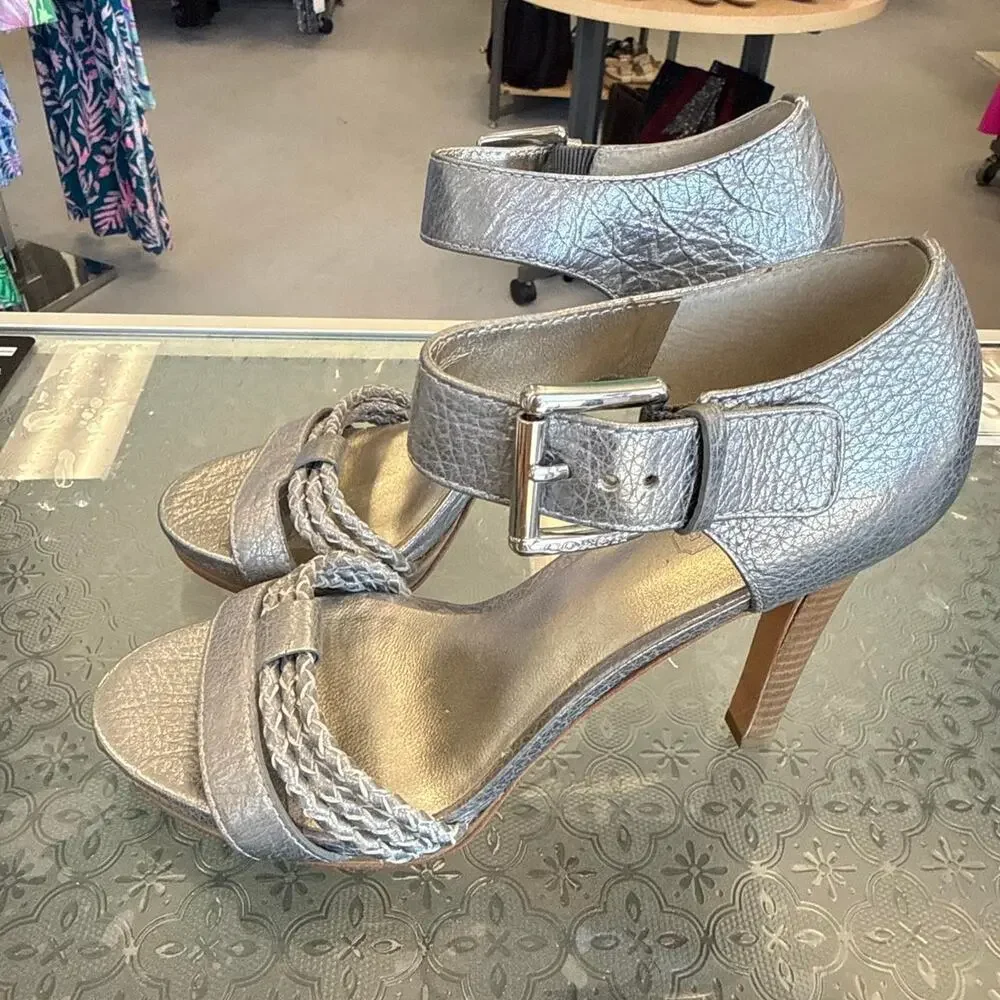 Coach silver metallic